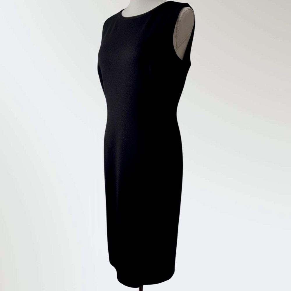 St John Collection Santana Knit Black Midi Sheath Dress 14